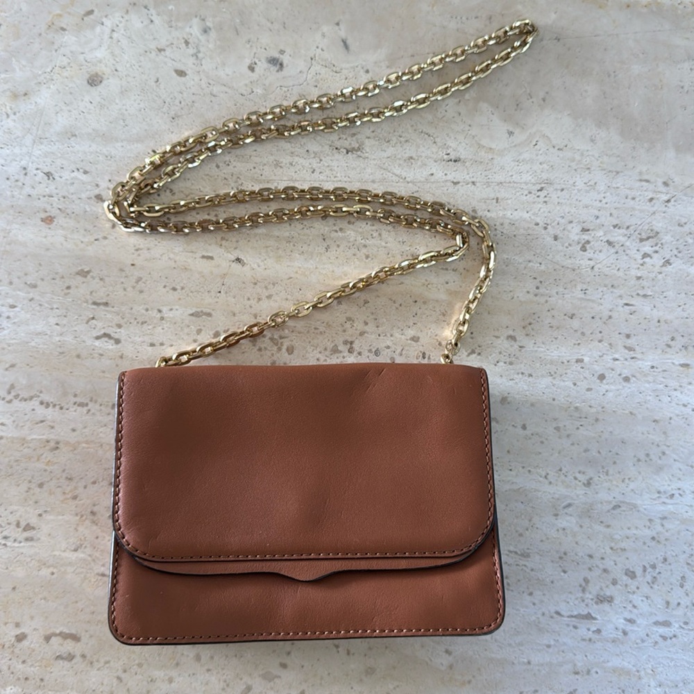 Rebecca Minkoff camel shoulder strap bag